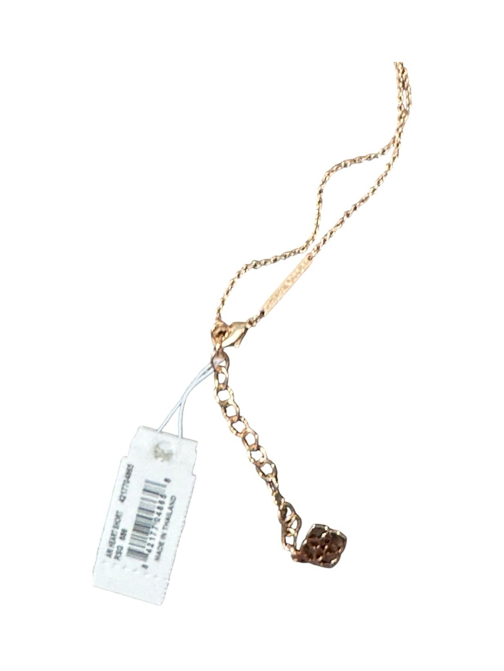 Kendra Scott Ari Heart Necklace Iridescent Pink Rose Gold - Picture 7 of 12